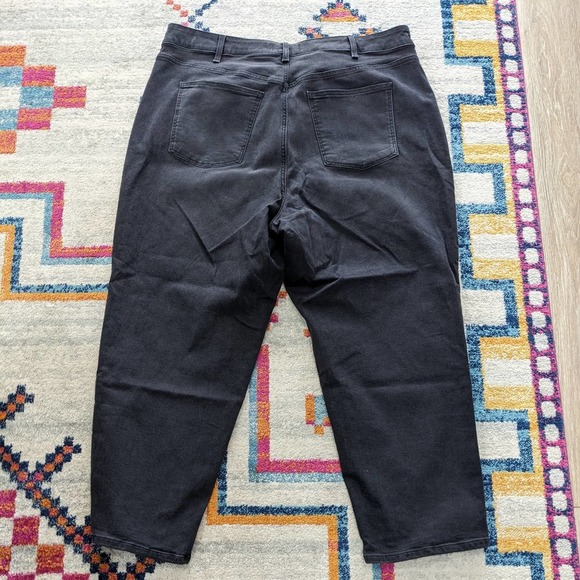 Lane Bryant 24 Plus Size High Rise Girlfriend Straight Black Signature Fit Black - Picture 2 of 6